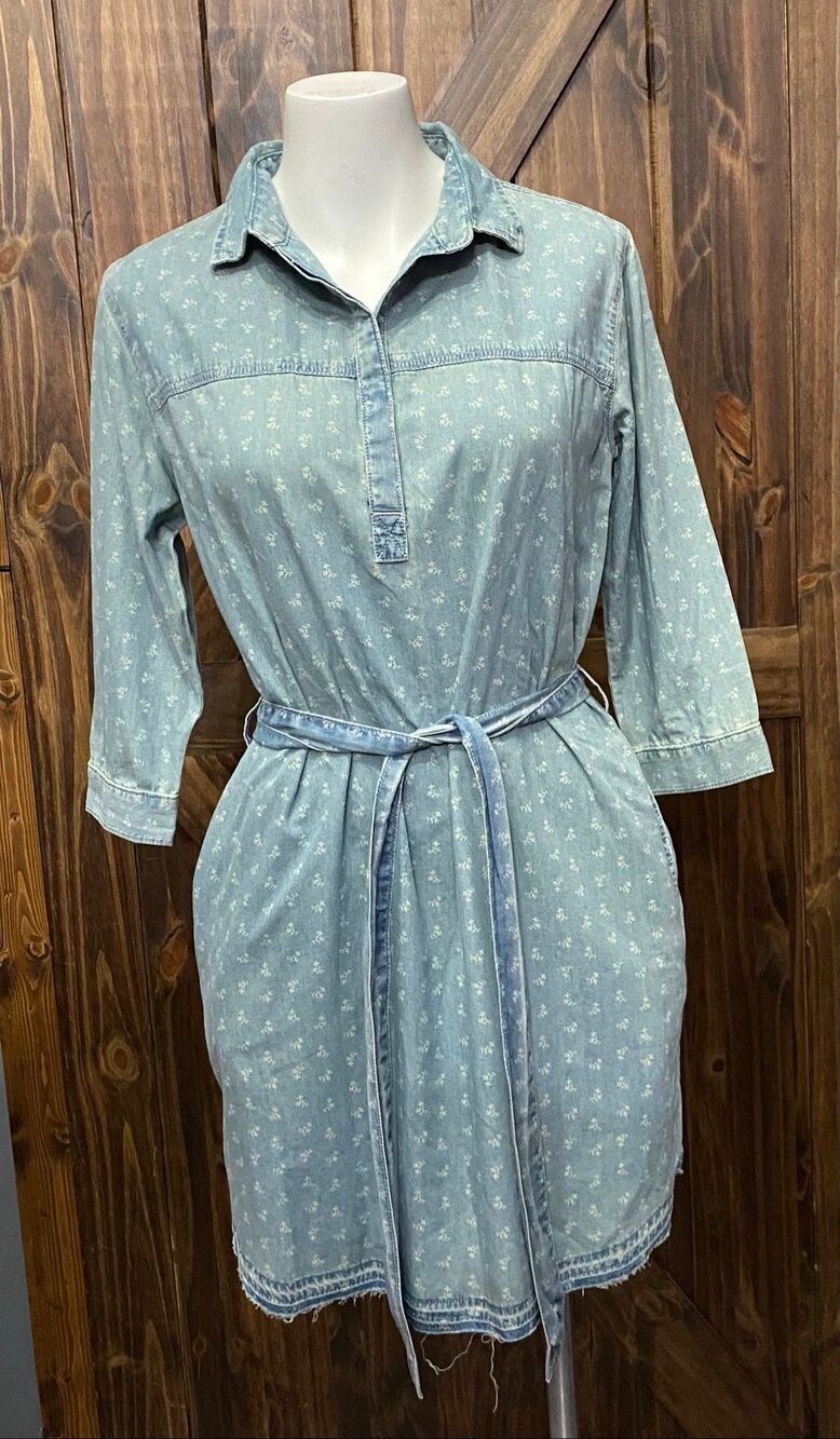 Mavi Jeans Women’s 100% Cotton Shirt Dress Sz Small